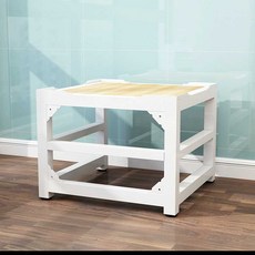 드럼 세탁기 받침대 건조기진동방지 프레임 수평받침, L. C타입  화이트 프레임  티크 컬러 더블 레이어