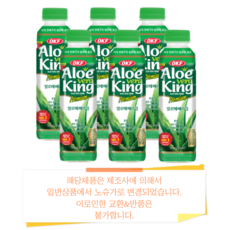 오케이에프 알로에베라킹 음료, 500ml, 6개