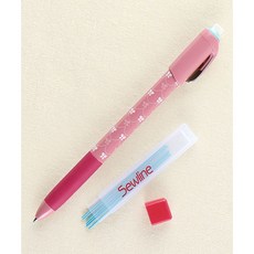 패션스타트 샤프형 지우개 내장 원단용 초크펜 리필심 세트, 블루, 1개