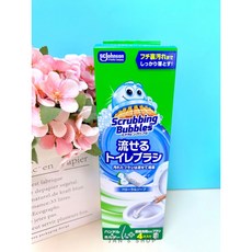 SC Johnson Scrubbing Bubbles 可沖式馬桶清潔刷 拋棄式刷頭組 (含握把與4個刷頭) 花香皂味, 1個, 現貨-清潔刷(含一支+4個頭)花味皂香