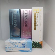 高效保濕四件組：膠原蛋白再生霜、海洋活妍膠原蛋白、藍銅胜肽精華液、奇蹟涵水極潤精華液及鳳梨酵素洗面乳 深層保濕 恢復彈性 打造水嫩肌, 1套