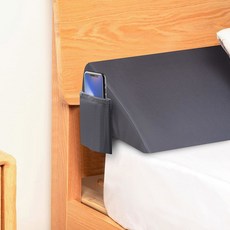 모아비카 풀사이즈 침대 웨지 베개 헤드보드/베드 갭 필러/헤드보드 베개/매트리스 매트리스와 헤드보드 사이의 메모리 폼으로 간격 0-8인치 을 좁힙니다 회색, Gray, Twin