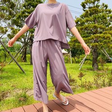 Market Mate Chillang冰箱寬鬆上裝和下裝訓練套裝夏季女大碼上裝和下裝女運動服