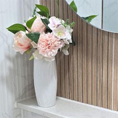 보따리라운지 모던 플라스틱 화병 타원형 플라스틱꽃병타원형북유럽스타일화병, 민트