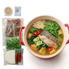 [품절임박] 도다리 쑥국 밀키트 완전손질 야채포함, 1세트, 800g (한정특가)