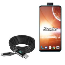 에너자이저 파워 와트수 땋은 USB C에서 팝과 제트 LED 엑스트라 정보 맥스 PD 케이블 호환되는 블랙 P18K 6피트 파워디스플레이 박스웨이브 나일론 100W