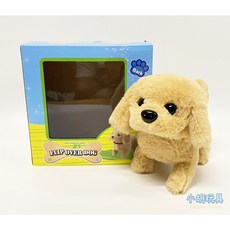 小胡玩具 電動走路寵物狗 寵物小狗 電動絨毛玩具 兒童玩具, 1個