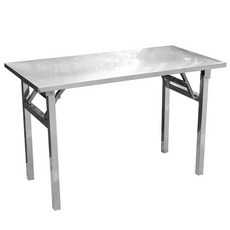 포차 식탁 접이식 스테인리스 캠핑 폴딩 테이블 휴대용, 정사각형 80cmx80cmx70cm
