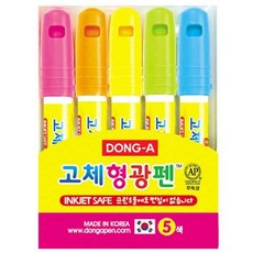 동아연필 고체형광펜세트 원형