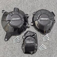 KAWASAKI 川崎 Z900 2017-2023 Z900SE 碳纖維保護蓋 引擎防摔水轉印, 碳纖維質地, 1個