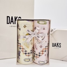 [매장정품] 닥스 여자 손수건 선물 세트 2종 순면 100%