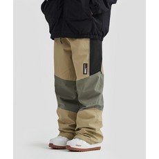 엔쓰리 NNN - Share standard - PANTS - 연베이지+연카키 / 남녀공용 스노우보드복 스키복 팬츠