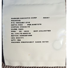 PARKER HANNIFIN CORP 零件包裝，符合ASTM FKM標準，零件編號M83248/1-014，專業汽車維護, NSN:5331001660990, P/N:M83248-1-014(AS3209-014), AREO