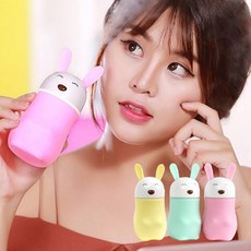 취침등 책상가습기 겸용 USB 무드등 조명등 취 토끼 미니가습기, 옐로우