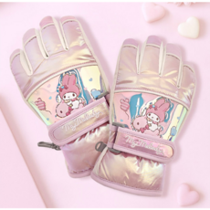 산리오 마이멜로디 방한장갑 오로라 아동 유아 어린이 여아 손가락 키즈 아이 아기 장갑 방한 스키장갑 키즈