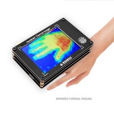 디지털 적외선 열화상 카메라 휴대용 열화상 카메라 -40-300 ℃ 측정 온도 센서 3.2 인치, 한개옵션0