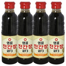 샘표 진간장 금F3, 500ml, 4개