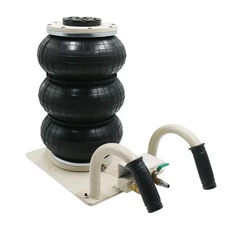 HR-3B 3 톤 공압 자동차 잭 트리플 백 에어 잭 핸드 엔드 유형 자동차 리프팅 장비 차고 수리 숍 자동차 잭, [02] White, 1개