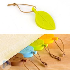 나뭇잎 모양 실리콘 도어스토퍼 문닫힘방지, 1개