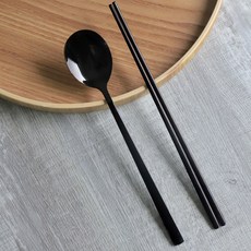 5세트 한식수저세트 어른 수저세트, 야 검은 5세트, 1개, 야 검은 5세트 1개