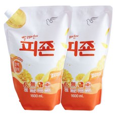 피죤 1600*2 미모사션샤인(옐로우미모사) x2개, 1.6L, 4개