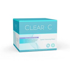 Clear C 눈꺼풀 물티슈 건조한 눈을 위한 사전 수분 공급 - 헹굼 방지 눈 뚜껑 세척 개별 포장된 여행용 30개 3박스
