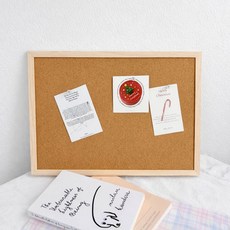 네츄럴 직사각 코르크보드 클립보드 게시판, 우드