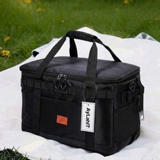 아일라잇 대용량 캠핑 피크닉 보냉백, 42L, 블랙