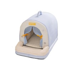 HIPIPET 寵物冰涼空調床, 藍色, 1個