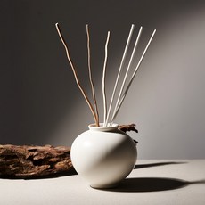 [불스원] 그라스 더 편백 달항아리 디퓨저 500ml, 1개