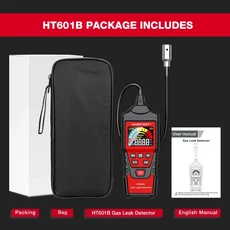 HABOTEST HT601 천연 가스 감지기 가연성 누출 경보 사운드 및 스크린 경고 메탄 프로판 위치 확인, 02 HT601B Professional