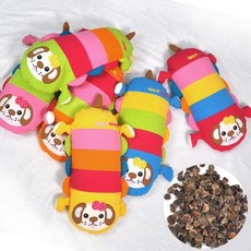 교회 유아 영아반 낮잠 동물모양 경추 메밀 베개 아기 어린이배게 목건강 유치원 3세, 핫핑크