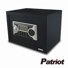 Patriot 愛國者電子密碼投幣式三栓保險箱 25LA-D 家用辦公保險櫃, 黑色