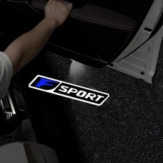 스포츠 자동차 도어 웰컴 라이트 프로젝터, 1개, 4. LOGO F