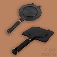 새나로 누룽지팬 구이 양면팬 후라이팬, IH 사각, 1개