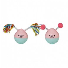 瘋狂豬豬 互動玩具 - 毛小孩不倒翁玩具, 1個, FOFOS 瘋狂豬豬(粉), 粉