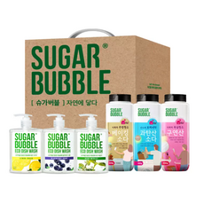 슈가버블 세제 6종 선물세트(베이킹소다 구연산 과탄산), 1개