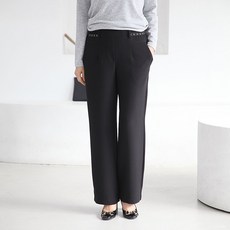 P92038 쉬즈 빅밴딩 세미와이드 정장팬츠 60대 엄마옷