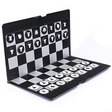 Chess and games shop Muba 접이식 미니 자석 체스 세트 휴대용 지갑 포켓 보드 게임