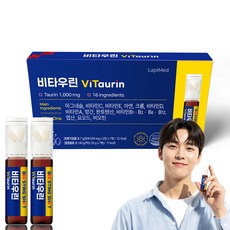 [LapiMed] 비타우린 타우린 1000mg + 멀티비타민&미네랄 16종 이뮨 올인원 종합비타민, 1박스, 7회분