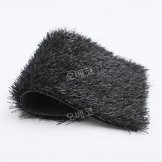 컬러인조잔디 테라스매트 옥상 폭2x길이5m 방염 실내 조경, 블랙, 1개