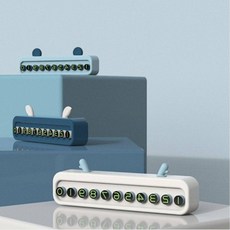 귀여운 동물 귀 차량용 주차번호판 자동차 전화번호판 주차알림판 대시보드 소품, 1개, 3애니멀주차-다크블루