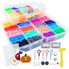 디폼블럭 8mm 10000pcs 27색상 세트 + 도안50-60개 + 부자재 7세트