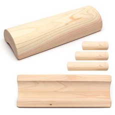 명품 편백나무 반달목침 (30/40/50 경침 목베개 경추베개 요추 발목펌프 발지압), 히노끼30cm