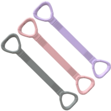 바이블굿즈 요가 운동 어깨운동 고관절 스트레칭 밴드, 3개, 쿨 그레이+밀레니얼 핑크+라일락 퍼플