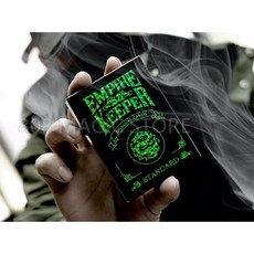 808魔術道具店 Empire Keeper 黑鑽系列魔術道具 全黑邊設計 黑到發亮, 1個, Empire 黑鑽龍牌-綠色