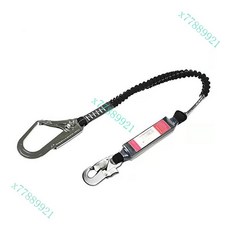 高空作業安全繩耐磨工地施工保險帶防墜落, 板鉤+合金單大勾【送收納袋】, 1個