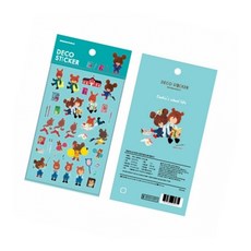 제사오스토어 투명스티커 스쿨 92x150mm 데코스티커 자료 문구스티커 장식