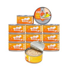 페슬러 고양이 묘설렘 간식 내추럴 캔, 혼합맛(닭가슴살/연어), 80g, 12개