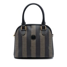 펜디 중고 20th 센추리 페퀸 코팅 캔버스 돔 사첼 백